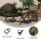 Flash Furniture Rouen 3-Pc Foldable French Bistro Set, PE Rattan Back, Seat and Table Top, Brown w/Blk Steel Frames FV-FWA085-BRN-BLK-GG - alternate 9